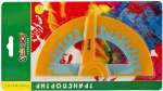 Транспортир пласт.180* 15см. SILWERHOF ColorFul, механизм выставления угла   /160071*92025