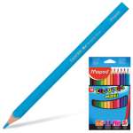 Карандаши цветные 12 цв. MAPED "Color Peps" МАКСИ трехгранные,ударопроч., в карт   /834010*22425