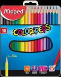 Карандаши цветные 18 цв. MAPED "Color Peps" трехгранные,ударопроч., в метал.кор.   /832015*24565