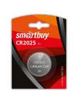 Элемент питания CR2025 Smartbuy 3V 1шт.  (плоск.)   /SBBL-2025-1B*93705