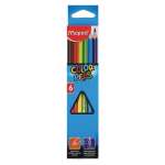 Карандаши цветные 6 цв. MAPED "Color Peps" трехгранные,ударопроч.,карт   /832002*35290
