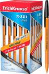 Ручка шар. E.K. R-301/50 orange,0.7мм, stick, черн.   /43195*20296