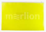 Папка на молнии А4 БЮРОКРАТ с карманом под визитку  "Double Neon" 0,15 мм уп.12   /DNEBPM4A*5704