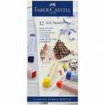 Пастель сухая FABER-CASTELL 12цв. "Soft pastels" мягкая, в карт.уп.   /128312*66555
