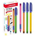 Ручка шар. deVENTE "Speed pro. Triolino Neon" рез.держ. 0.7м, син.,уп.12   /5073845*11161