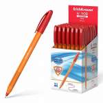 Ручка шар. E.K. Ultra Glide Technology U-108 OrangeStick оранж.корп, 1,0мм, красн.,уп.50   /47584*23609