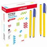 Ручка шар. deVENTE "Speed pro. Triolino Sun" трехгран.желт.корп, игольч. 0.7м,  син.   /5073832*91280