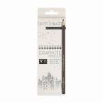 Набор каранд. черн. 9 шт. BRUNO VISCONTI "Sketch&Art" 4В-14B   /21-0063*22943