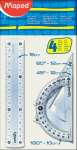 Набор 4 предм. Maped Start (лин.15см,треуг.2шт,трансп.)   /242815*93313
