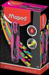 Текстовыделитель MAPED "Fluo Peps Ultra Soft" гибкий наконечник, розовый   /746036*74515