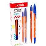 Ручка шар. deVENTE "Vista"  желтый корпус,пластик.держ., 0.7м,  син.   /5073328*69646