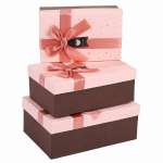 Коробка подарочная  КОКОС "Celebration"  16*23*9 см,розовый/коричневый   /216640-1*39621