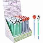 Ручка шар. deVENTE "Balls Led"  0,7мм с подсветкой асс. син.   /9021101*20749