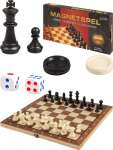 Шахматы, шашки, нарды магнитные 24*12см РЫЖИЙ КОТ   /ИН-0140*92821