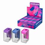 Точилка пласт. Е.К. City Mini.Vivid с контейнером, 1отв. асс   /60019*43811