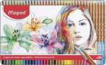 Карандаши цветные 36 цв. MAPED "ARTIST" с кисточкой, в метал.футляре   /832436*24641