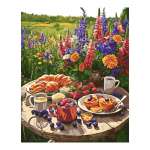Картина по номерам LORI 40*50 Пикник на подрамнике   /Рх-153*41889