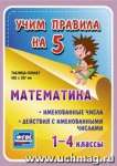 Набор плакатов УЧИТЕЛЬ "Математика.Именованные числа. Действия с именованными числами" 42*29,7см   /НП-7*60239