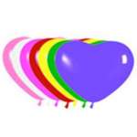 Шар воздушный 12 дюймов ClipStudio Сердце  10шт.   /513-093*84566