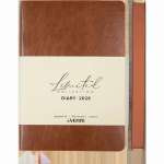 Ежедневник А-5 deVENTE 168л 2026г Orto иск.кожа, мяг.облож.,св.корич.срез, асс.   /22322646*48180