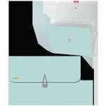 Папка на резинке 6 отд. deVENTЕ Pastel, факт. "пеок" непрозр.,асс   /3078802-3078804*61929