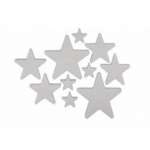Заготовка для декорирования из пенопласта Love2art "Звезды" 20*18*2,5см, 10шт (№014, 40-120мм)   /DPZ-S-014*25058