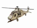 Модель сборная деревянная Вертолет РЫЖИЙ КОТ   /СМ-4719-А4*86923