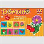 Домино детское РЫЖИЙ КОТ Дикие животные   /И-1927*39910