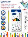 Карандаши цветные 12 цв. ACMELIAE +кисточка, акварел.. к/к   /9401-12*89235