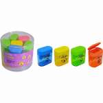 Точилка пласт. deVENTE 2 отв. с контейнером разных диаметров   /8031501-05/12*61947