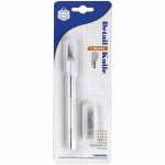 Нож канц. Центрум стальное выдвижное лезвие и шариковая ручка 0,7 мм, синий стержень   /83536*7026