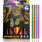 Карандаши цветные 36 цв. deVENTE "Trio Mega Soft" 4М, к/к   /5025915*24643