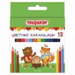 Карандаши цветные 12 цв. Луч "Классика" двусторонние утолщенны JUMBO" с точилкой к/к   /35С 2316-08*68631